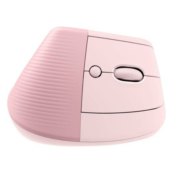 Mouse Ergonomico Logitech Lift, 6 BoTóners, 4000Dpi, Bluetooth, Dark Rose (910-006472)