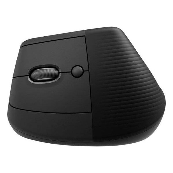 Mouse Ergonomico Logitech Lift, 6 BoTóners, 4000Dpi, Bluetooth, Zurdo, Graphiteblack (910-006467)