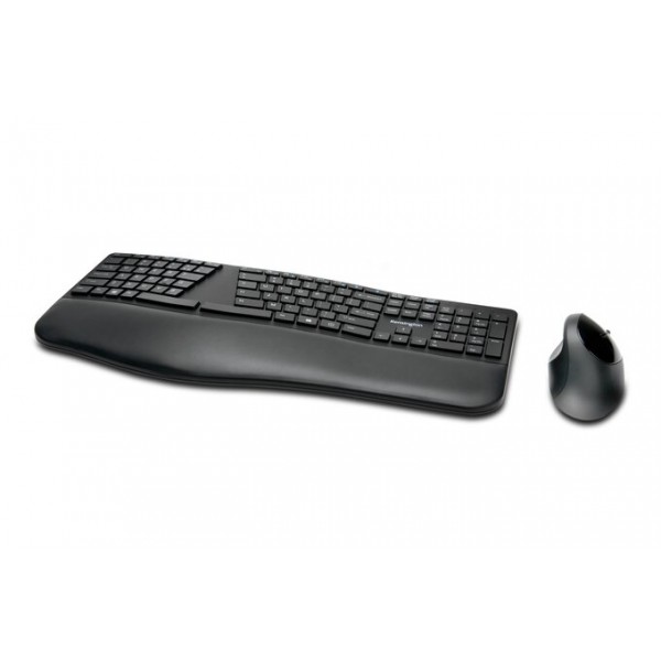 Kit Mouse + Teclado Kingston Pro Fit Ergo Wireless, Conexion Bluetooth, Negro (K75406ES)