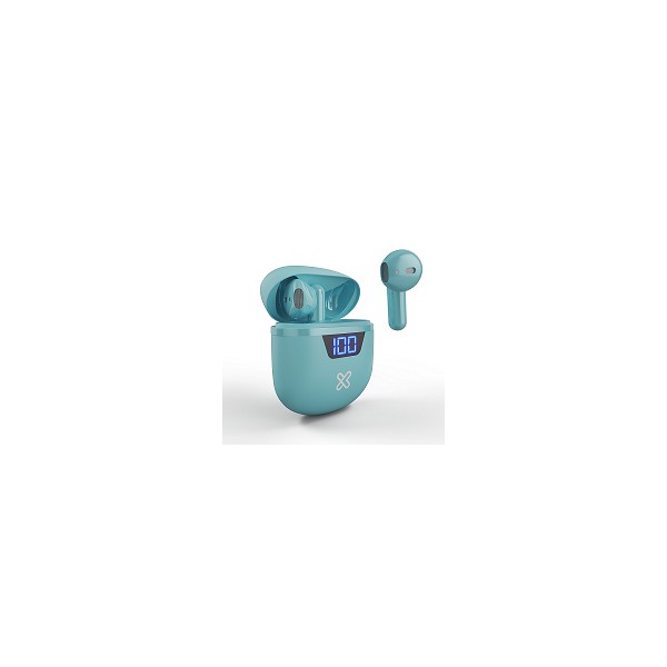 Auriculares Klip Xtreme Touchbuds Tws, Bluetooth, Aguamarina (KTE-006AQ)