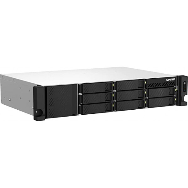 Servidor Nas Qnap Ts 873Aeu Rp, Ryzen V1500B, 4GB Ram, 8 Bahias, 2U, 300W (TS-873AEU-RP-4G-US)