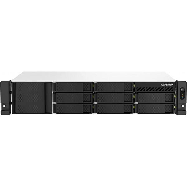 Servidor Nas Qnap Ts 873Aeu Rp, Ryzen V1500B, 4GB Ram, 8 Bahias, 2U, 300W