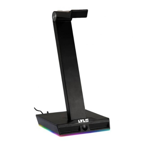 Soporte Para Audífonos Vivitar Lvlup RGB, Ajustable, Conexion Usb, Cable 1.2 Metros, Negro