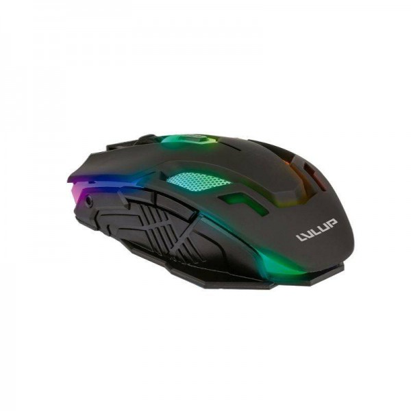 Mouse Gamer Vivitar Lvlup Vertex, 5 BoTóners, 3200Dpi, Iluminacion Led, Negro (LU738-NOC-SA-6)