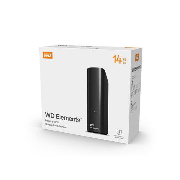 Disco Duro Externo 14 Tb Western Digital Elements Desktop (WDBWLG0140HBK-NESN)