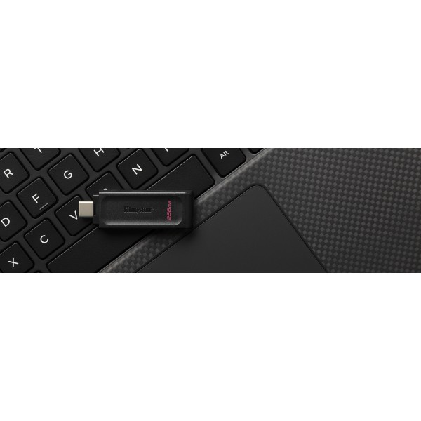 Kingston DataTraveler 70 - Unidad flash USB - 256 GB - USB-C 3.2 Gen 1 (DT70/256GB)