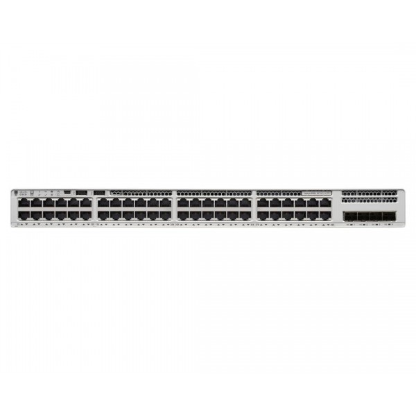 Switch Cisco C9200l-48p-4x-E, 48 Puertos Poe+, 802.3at, Gris (C9200L-48P-4X-E)