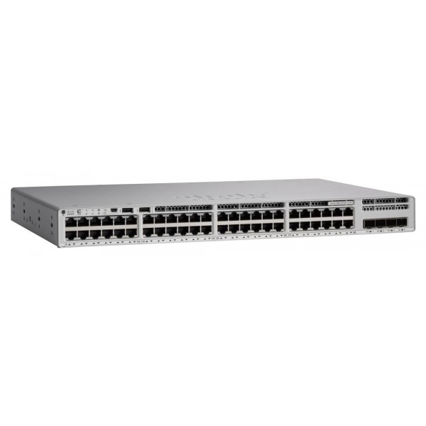 Switch Cisco C9200l-48p-4x-E, 48 Puertos Poe+, 802.3at, Gris (C9200L-48P-4X-E)