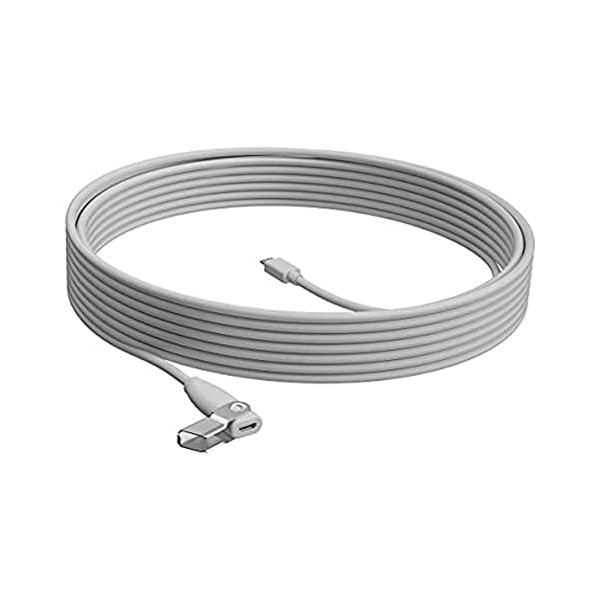 Cable de Extension Logitech Para Microfono Rally Bar, 10 Metros, Negro (952-000047)