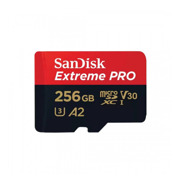 Tarjeta de Memoria Sandisk Microsdxc 256 GB Extreme Pro, Uhs Speed Class 3, Incluye Adaptador Sd