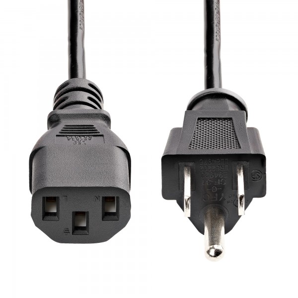 Cable de Poder Startech.Com de 125 V A 10 A, Largo de 3 Metros, Conexión Us (PXT101_10)