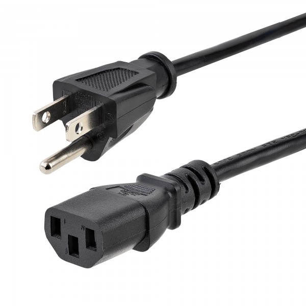 Cable de Poder Startech.Com de 125 V A 10 A, Largo de 3 Metros, Conexión Us (PXT101_10)