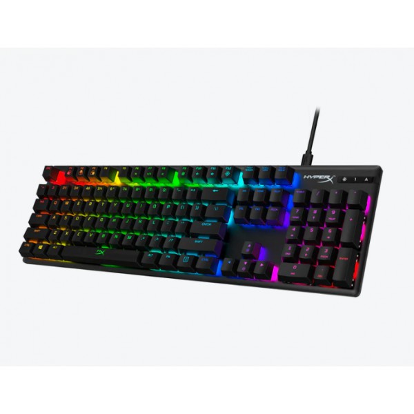 Teclado Mecánico Hyperx Alloy Origins Abs, Switch Hx Red, Espanol, Negro (4P4F6AI#AC8)