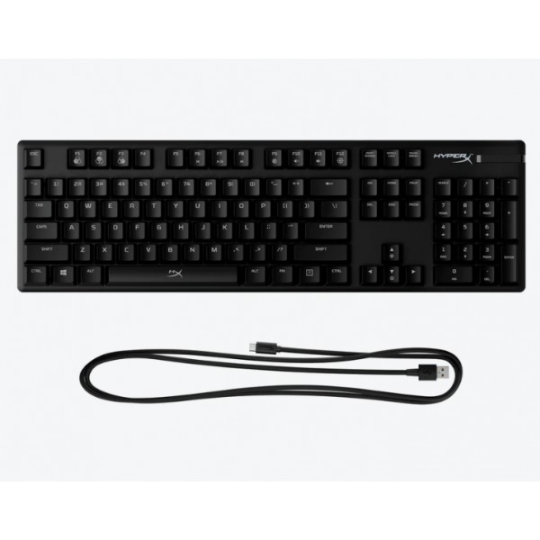 Teclado Mecánico Hyperx Alloy Origins Abs, Switch Hx Red, Espanol, Negro (4P4F6AI#AC8)