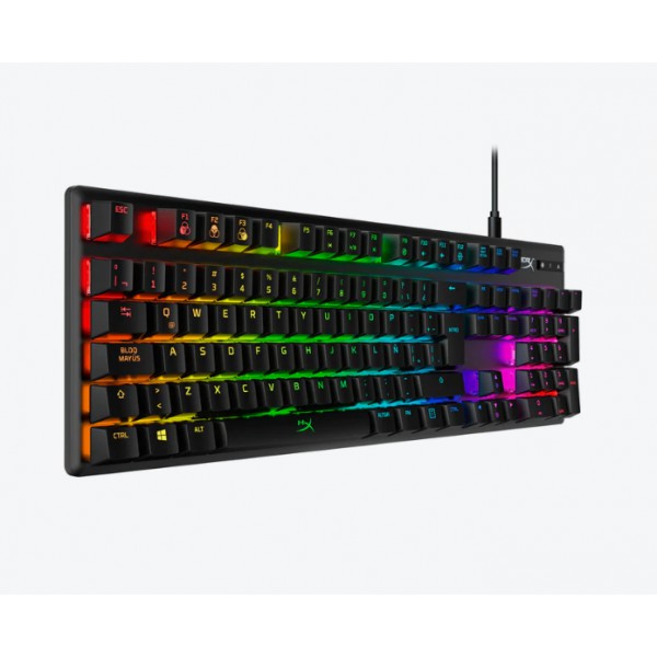 Teclado Mecánico Hyperx Alloy Origins Abs, Switch Hx Red, Espanol, Negro (4P4F6AI#AC8)