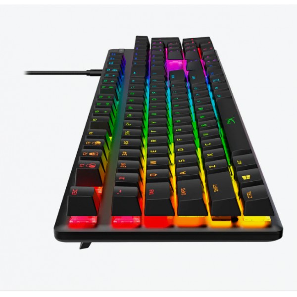 Teclado Mecánico Hyperx Alloy Origins Abs, Switch Hx Red, Espanol, Negro (4P4F6AI#AC8)