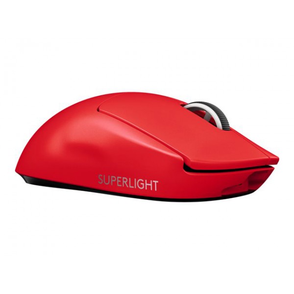 Mouse Gamer Logitech Pro X Superlight, Sensor Hero, 25.600Dpi, Lightspeed, Rojo (910-006783)