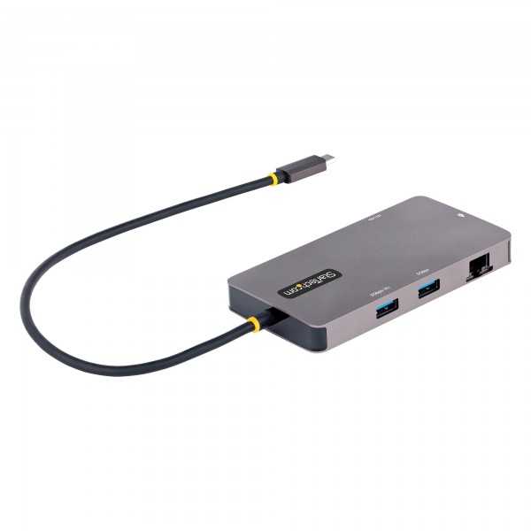 Docking Station Usb Tipo C, Usb C 2X Hdmi 4K 60Hz, Hub Usba 3.1 2Pt 5GBps, Pd 100W, GBe, Sdmicrosd (120B-USBC-MULTIPORT)