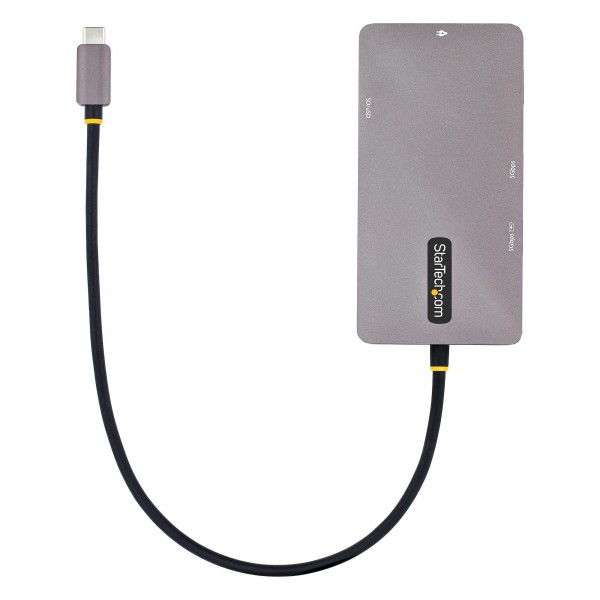 Docking Station Usb Tipo C, Usb C 2X Hdmi 4K 60Hz, Hub Usba 3.1 2Pt 5GBps, Pd 100W, GBe, Sdmicrosd (120B-USBC-MULTIPORT)