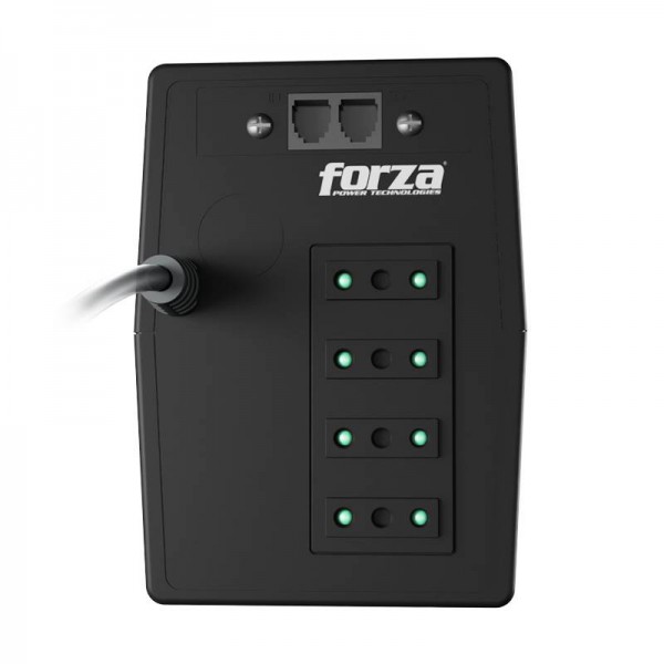 UPS Interactiva Forza NT-1012C 1000VA  500W 220V 4 Salidas X2 RJ11 Led de Estado (NT-1012C)