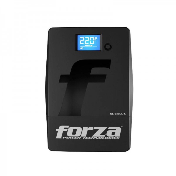 UPS Interactiva Forza SL-612UL-C 600VA/360W, 220V, 4 Salidas, 1, Iec Rj45. (SL-612UL-C)