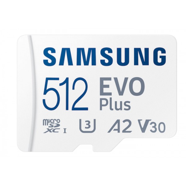 Tarjeta de Memoria  Micro Sd Samsung Evo Plus Con Adaptador Sd de 512 GB Micro Sdxc Hasta 130 Mbs