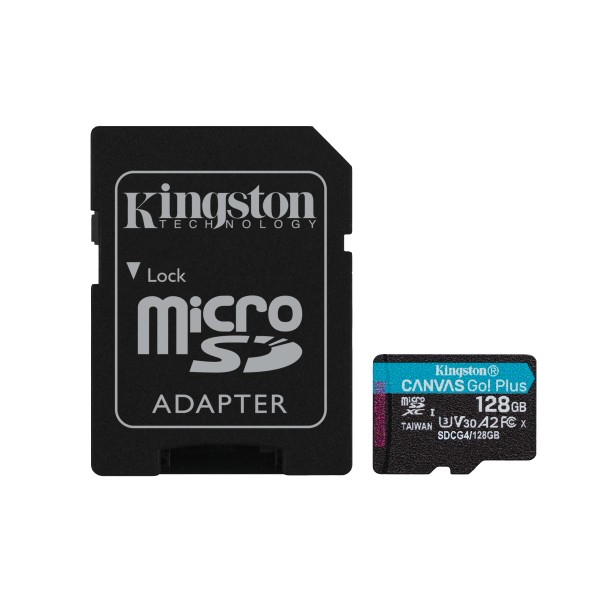 Kingston - Flash memory card - miniSDHC - V30 Card + Adapter (SDCG4/128GB)