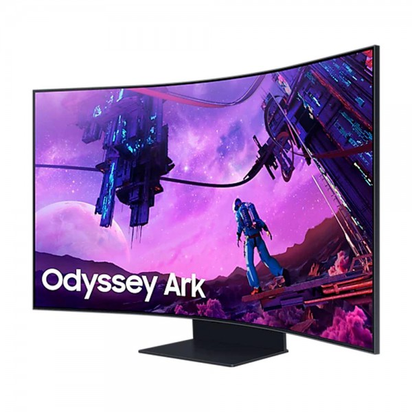 Monitor Gamer Samsung Odyssey Ark de 55 Pulg. Curvo 1000R Va, 4K, 165Hz, 1Ms, Hdr10+, Freesync