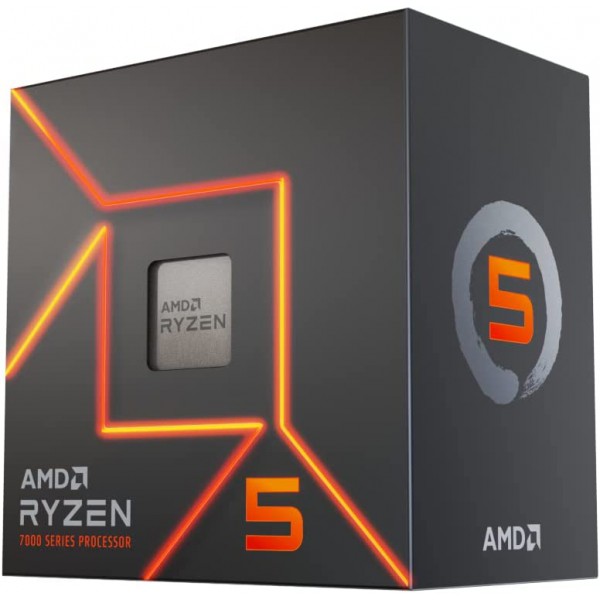Procesador Amd Ryzen 5 7600,  Am5,  6 Cores,  12 Hilos,  3.8, 5.1ghz,  32mb Cache,   Overclock