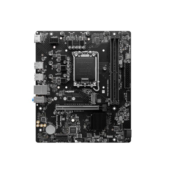 Placa Madre MSI PRO H610M-S DDR4 LGA1700 12th 13th 14th GEN Micro-ATX (911-7E44-013)