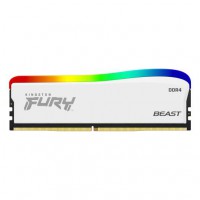Memoria Kingston Fury Beast White RGB de 8GB,  Ddr4,  3600MHz,  Cl17,  Non-Ecc Unbuffered,  Dimm