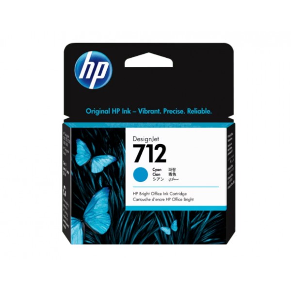 Cartucho de Tinta HP 712 Cian designjet   (3ED67A)