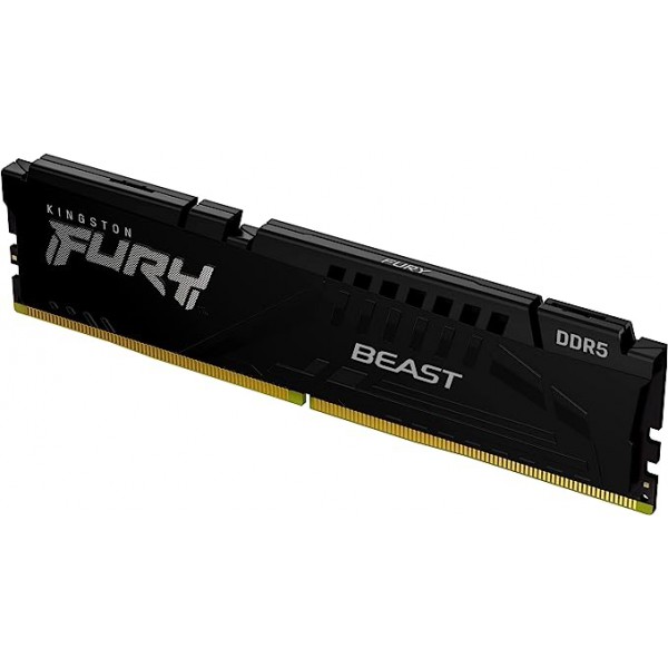 Memoria Ram  Kingston Fury Beast Black de 32GB,  5600MHz Ddr5,  Cl40,  Dimm (KF556C40BB-32)