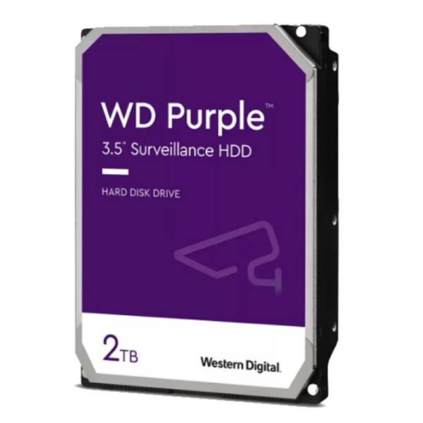 Disco duro para videovigilancia WD Purple 2TB 5400 Rpm (WD23PURZ)