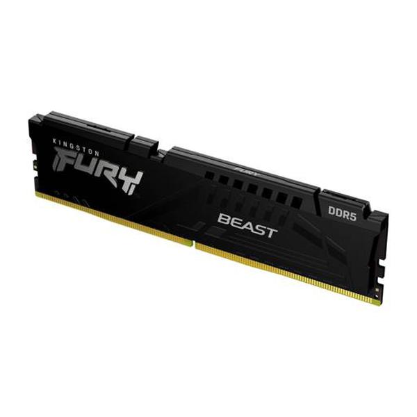 Memoria Ram  Kingston Fury Beast Black de 16GB, Ddr5, 5600Mhz, Cl36, Dimm (KF556C36BBE-16)