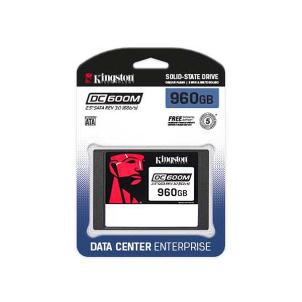 Disco Sólido Ssd Kingston Data Center Enterprise Dc600M de 960GB, 2.5 Sata, Nand 3D Tlc