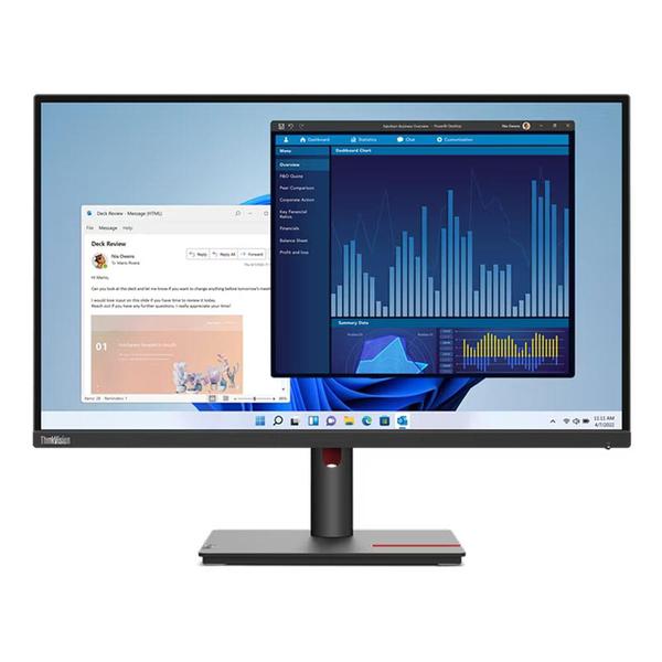 Monitor Lenovo Lenovo Thinkvision T27p-30, 4k Uhd 3840 X 2160, 27 Pulgadas, Ips, 16:9, Wled (63A9GAR1CL)