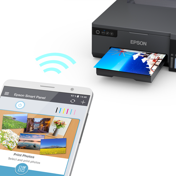 Impresora Fotografica Inalámbrica Epson Ecotank L8050, 22 Ppm, 1.440Dpi, Wi Fi,Usb (C11CK37301)