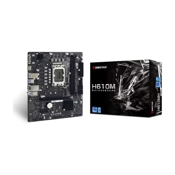 Tarjeta Madre BIOSTAR H610MH v6.1 LGA1700 INTEL DDR4 M.2 (H610MH)