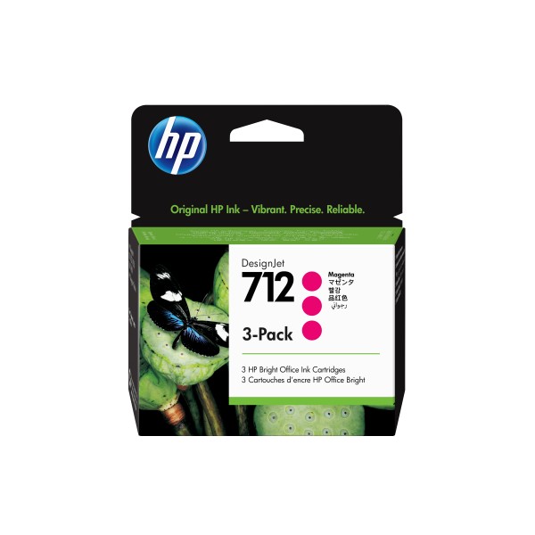 HP 712 3-Pack Tinta 29-ml Rojo (3ED78A)