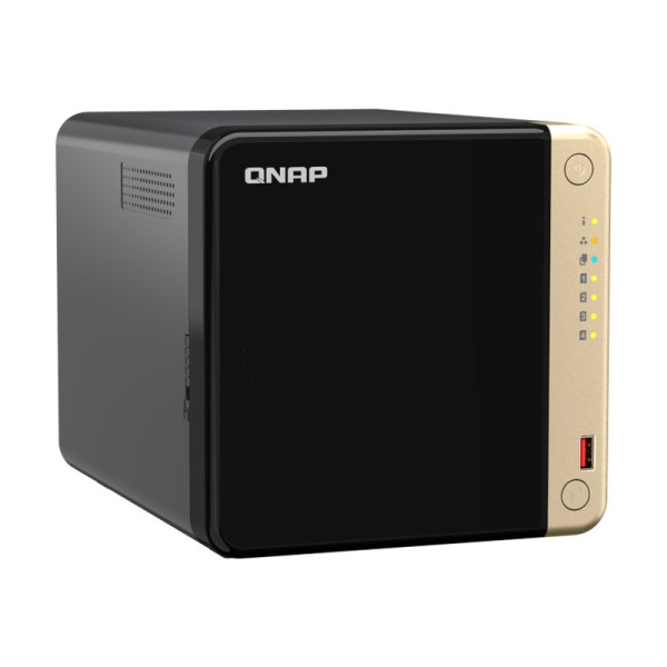 QNAP TS-464 - Servidor NAS - 4 compartimentos - SATA 6Gb/s - RAID 0, 1, 5, 6, 10, JBOD - RAM 8 GB - 2.5 Gigabit Ethernet - iSCSI soporta (TS-464-8G-US)