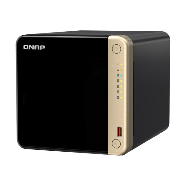 QNAP TS-464 - Servidor NAS - 4 compartimentos - SATA 6Gb/s - RAID 0, 1, 5, 6, 10, JBOD - RAM 8 GB - 2.5 Gigabit Ethernet - iSCSI soporta (TS-464-8G-US)