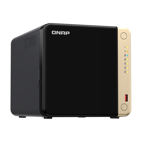QNAP TS-464 - Servidor NAS - 4 compartimentos - SATA 6Gb/s - RAID 0, 1, 5, 6, 10, JBOD - RAM 8 GB - 2.5 Gigabit Ethernet - iSCSI soporta (TS-464-8G-US)