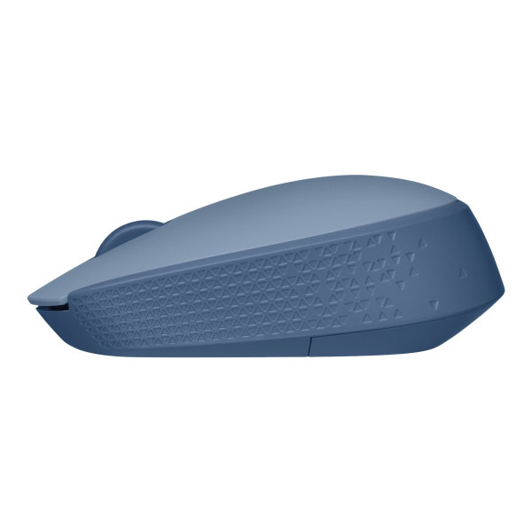 Logitech M170 Wireless Mouse, Ambidextrous, Blue Gray - Ratón - diestro y zurdo - óptico - 3 botones - inalámbrico - 2.4 GHz - receptor inalámbrico USB - azul/gris (910-006863)