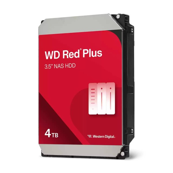 Western Digital WD Red Plus - Hard drive - Internal hard drive - 4 TB - 3.5