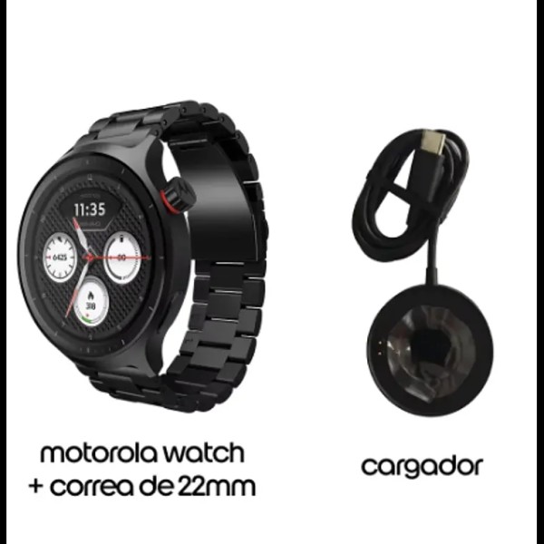 MOTO RELOJ STAINLESS STEEL NEGRO (PG38C08258)