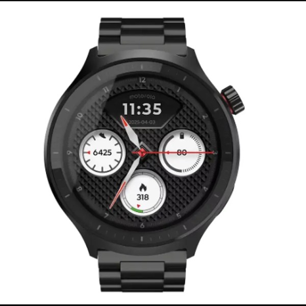 MOTO RELOJ STAINLESS STEEL NEGRO