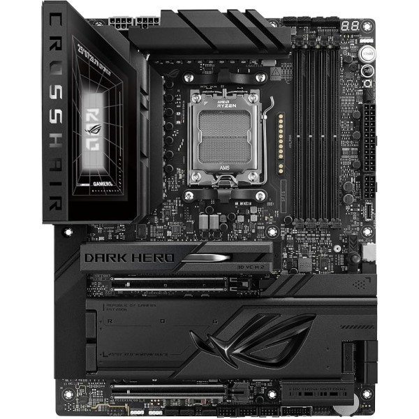 Placa Base ASUS ROG Crosshair X870E Dark Hero X870E AM5 DDR5 ATX WiFi 7 10GbE PCIe 5.0 RAID (90MB1NT0-M0EAY0)