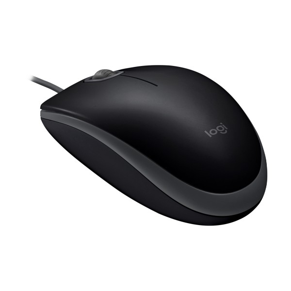Logitech - Mouse - Wired - Black - M110 Silent (910-006756)