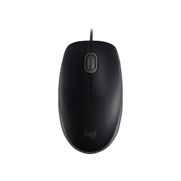 Logitech - Mouse - Wired - Black - M110 Silent (910-006756)
